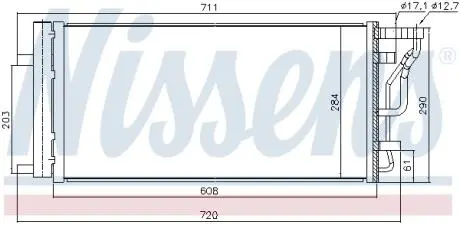 Радіатор кондиціонера Hyundai i30 (17-)/KIA Ceed (18-) AVA AVA COOLING KA5355D