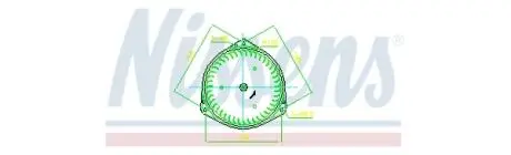 Вентилятор обігрівача Mitsubishi L200 (05-) AVA AVA COOLING MT8297