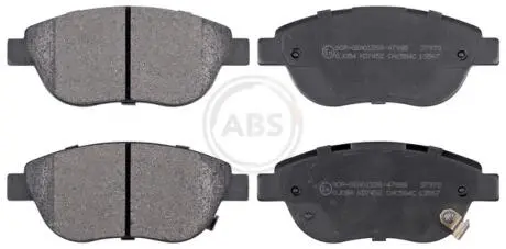 Гальмівні колодки дискові. A.B.S 37970