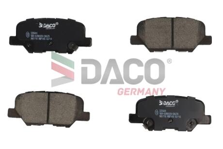 Колодки гальмівні дискові зад. DACO DACO Germany 320604