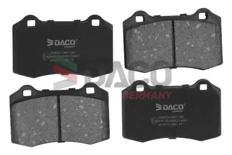 Колодки гальмівні дискові пер. DACO DACO Germany 320620