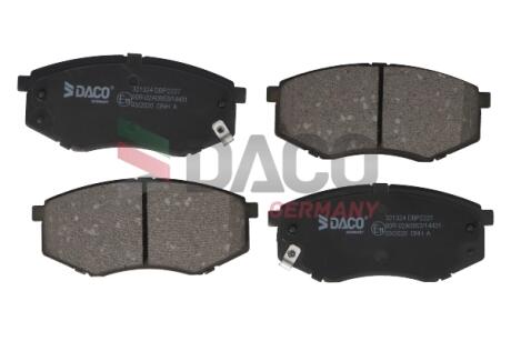 Колодки гальмівні дискові пер. DACO DACO Germany 321324