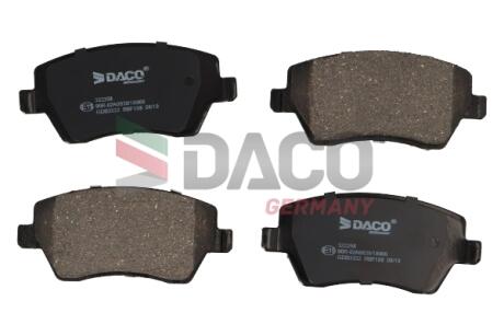 Колодки гальмівні дискові пер. DACO DACO Germany 322258