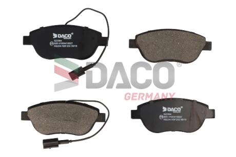 Колодки гальмівні дискові пер. DACO DACO Germany 322364