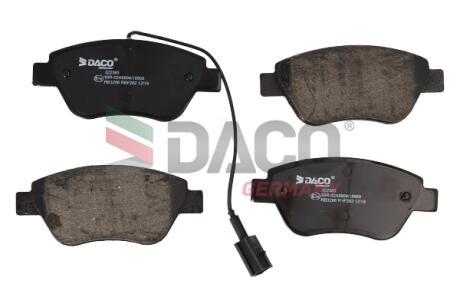 Колодки гальмівні дискові пер. DACO DACO Germany 322365