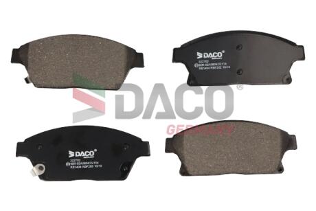 Колодки гальмівні дискові пер. DACO DACO Germany 322702