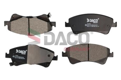 Колодки гальмівні дискові пер. DACO DACO Germany 323903