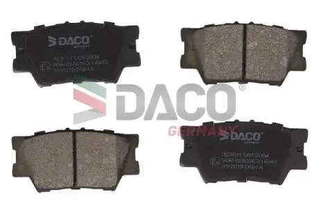Колодки гальмівні дискові зад. DACO DACO Germany 323911