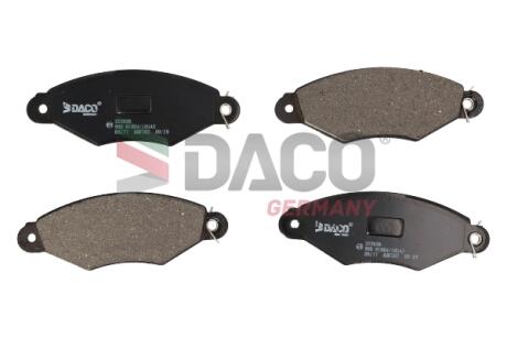 Колодки гальмівні дискові пер. DACO DACO Germany 323938