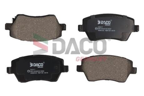 Колодки гальмівні дискові пер. DACO DACO Germany 325217