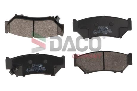 Колодки гальмівні дискові пер. DACO DACO Germany 325220