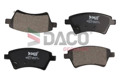Колодки гальмівні дискові пер. DACO DACO Germany 325230