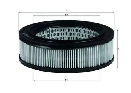 Фильтр воздушный MAHLE KNECHT LX278 (фото 1)
