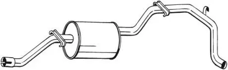 Глушник задній VW Caddy 82-92 BOSAL 285-413