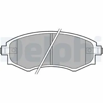 Гальмівні колодки, дискові Delphi LP606