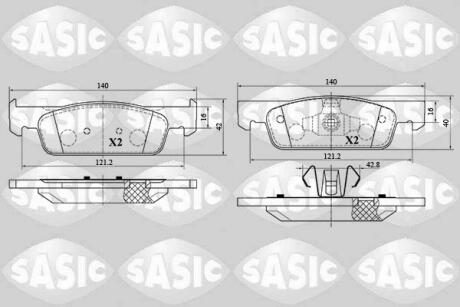 Гальмівні колодки SASIC 6214029