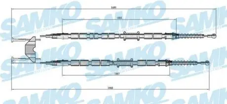 Трос зчеплення SAMKO C0538B