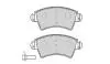 КОЛОДКИ ТОРМОЗН. P206 AV Bosch WVA (23332) KLAXCAR FRANCE 24864Z (фото 2)
