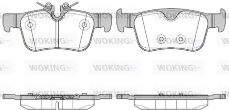 Колодки гальмівні заднi Woking P14513.10