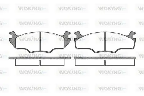 Колодки тормозные Woking P0213.10