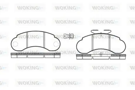 Колодки гальмівні Woking P0423.20