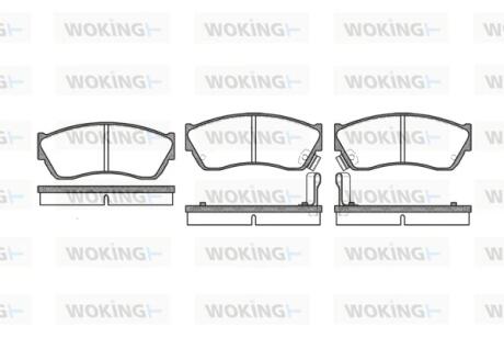 Колодки гальмівні Woking P0473.22