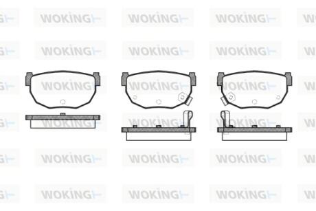 Колодки гальмівні Woking P0513.12