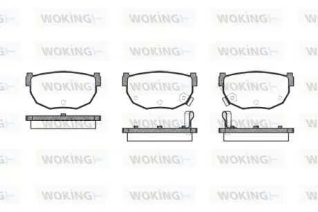 Колодки гальмівні Woking P0513.12