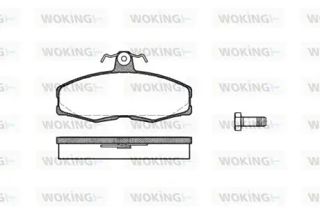 Колодки тормозные Woking P0543.00
