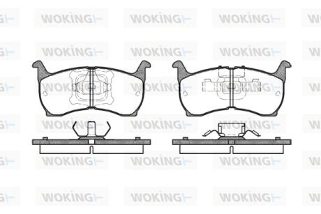 Колодки тормозные Woking P0643.00
