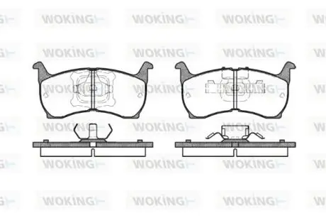 Колодки тормозные Woking P0643.00