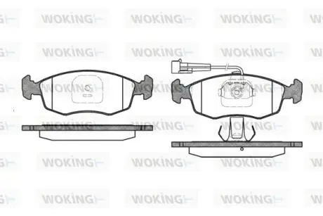Колодки гальмівні Woking P0723.12