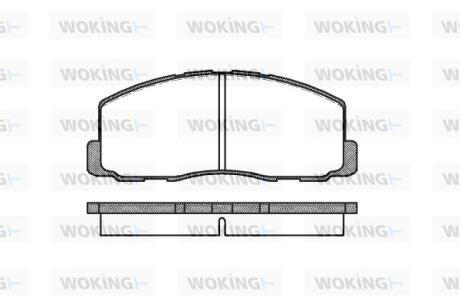 Колодки тормозные Woking P0883.00