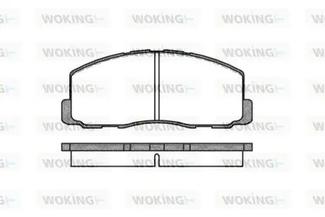 Колодки тормозные Woking P0883.00