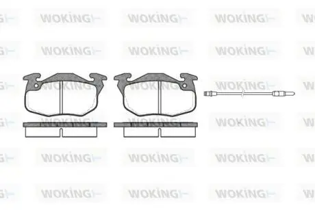 Колодки тормозные Woking P0923.12