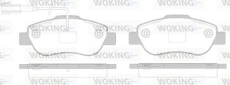 Колодки гальмівні Woking P10003.02 (фото 1)