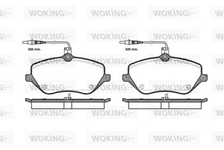 Колодки гальмівні Woking P10013.04