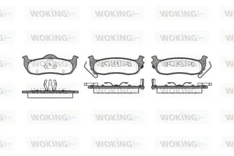 Колодки гальмівні Woking P10063.02