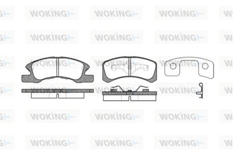 Колодки тормозные Woking P10113.02