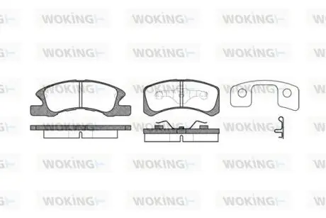Колодки тормозные Woking P10113.02