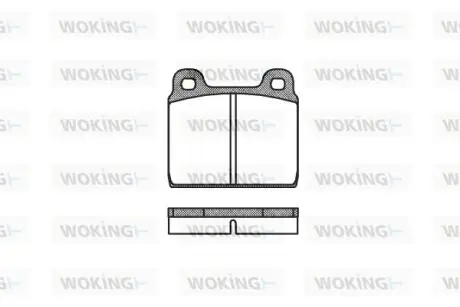 Колодки гальмівні Woking P1023.00