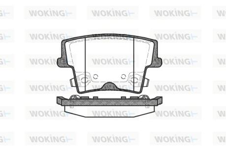Колодки гальмівні Woking P10273.08
