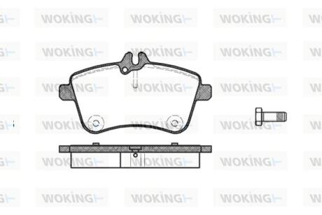 Колодки гальмівні Woking P10303.00