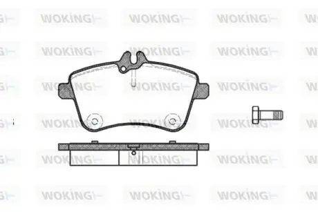 Колодки гальмівні Woking P10303.00