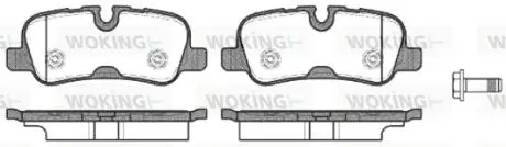 Колодки гальмівні Woking P10593.10