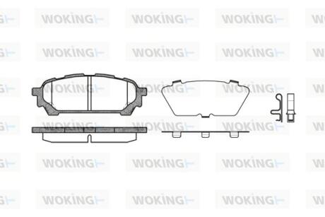 Колодки гальмівні Woking P10763.01