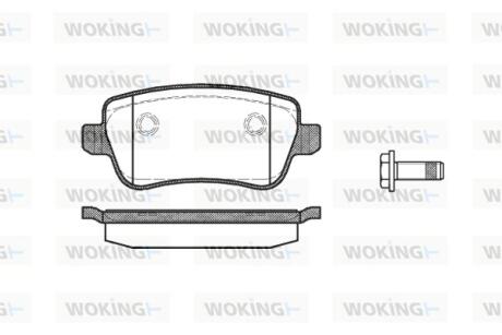 Колодки гальмівні Woking P10783.00