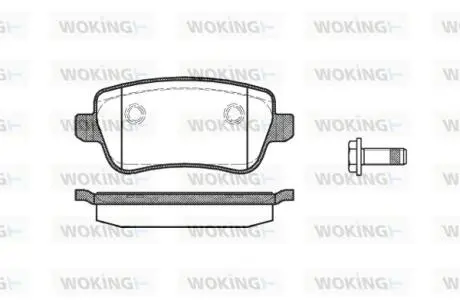 Колодки гальмівні Woking P10783.00