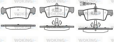 Колодки тормозные Woking P10873.01