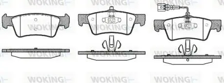 Колодки тормозные Woking P10873.01